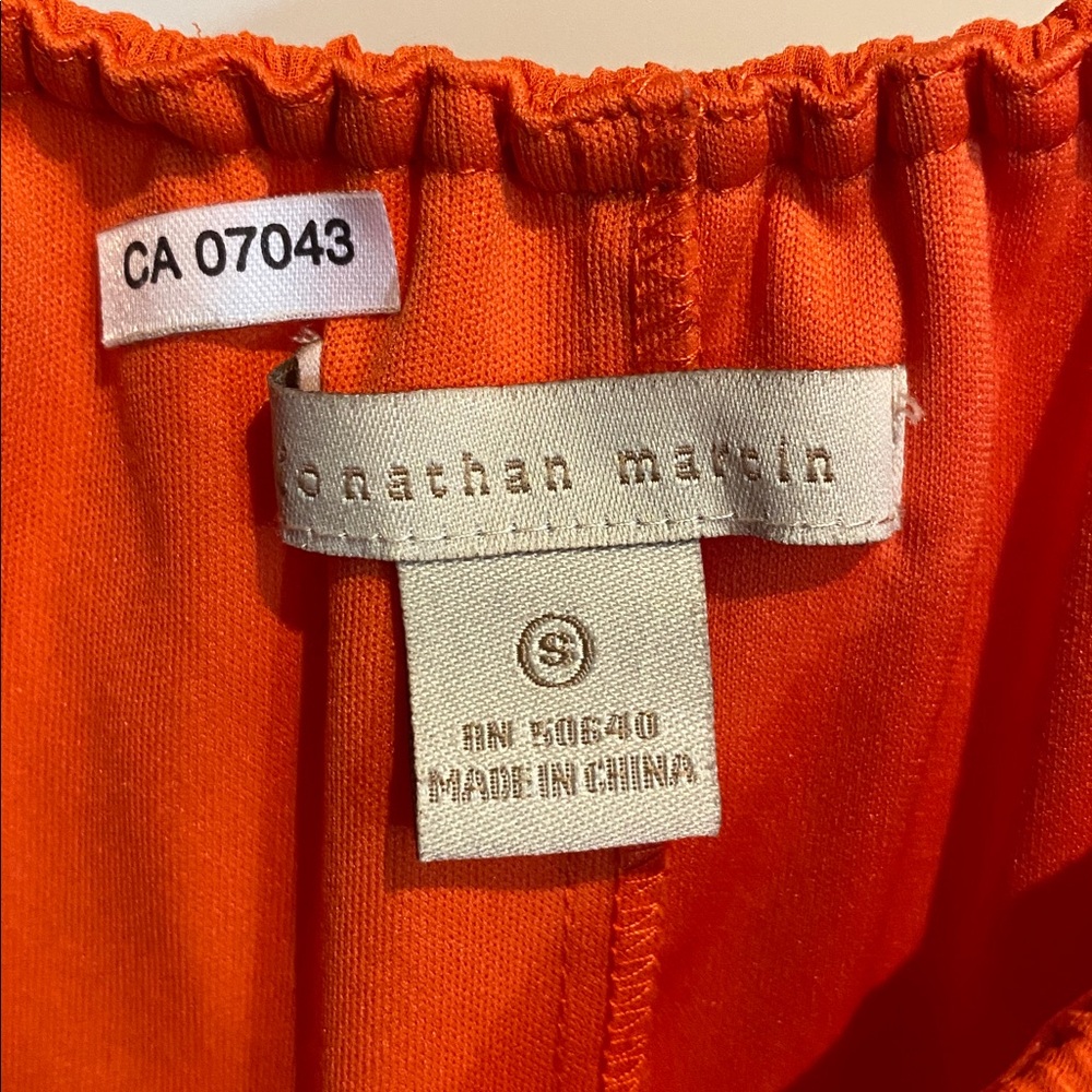 Vibrant Orange Ruffle Blouse - Picture 16 of 17
